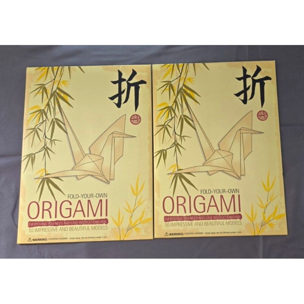 Lot of 2 Origami Fold Your Own Models House of Marbles 20 Sheets Instructions